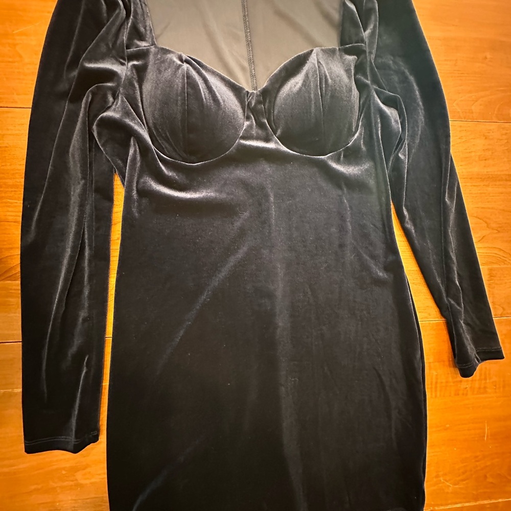 Lily Rose navy blue Long Sleeve Dress